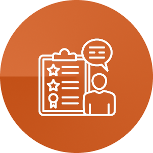 Detailed Reporting and Transparent Feedback Icon