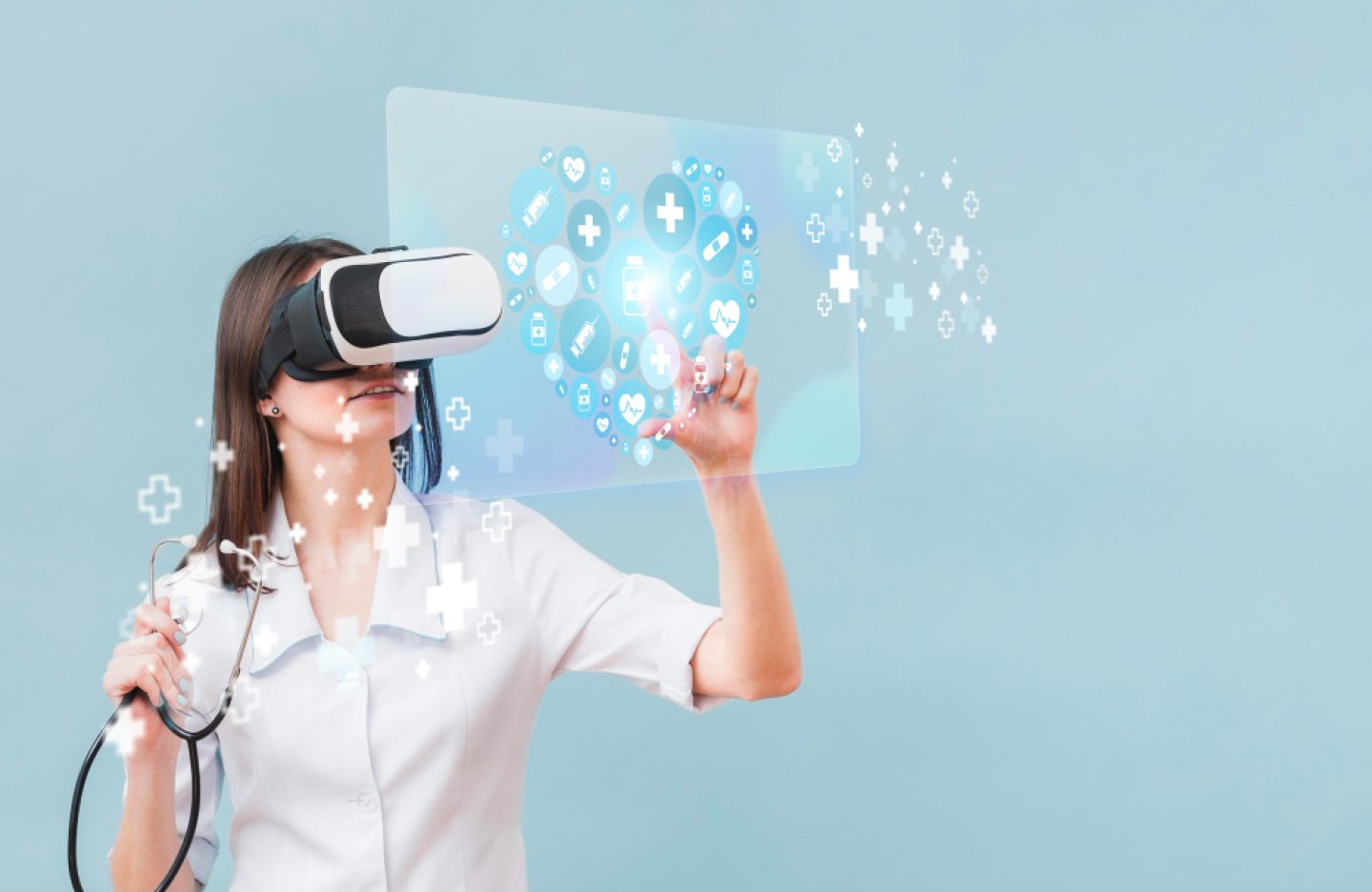 medical-banner-with-doctor-wearing-vr-glasses